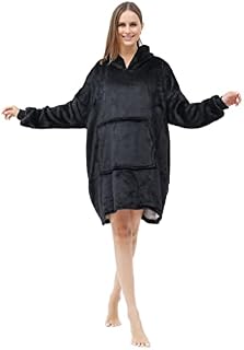 CMY Blanket Hoodie Women UK- Fleece Sherpa Oversized Blanket hoodie with Sleeves for Men, Women and Kids - Soft and Warm Sweatshirt Hoodie Blanket