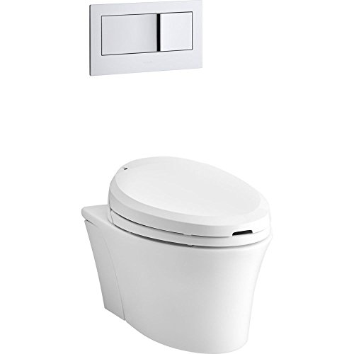 Kohler 6300-0 Veil Wall-Hung Elongated Toilet Bowl, White