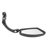 Oumefar Bike Mirror Glass Lens Bar End Lusterko do Roweru Górskiego Dwa Lusterka Rowerowe HD Lusterko Rowerowe Regulowane 360 ​​stopni z Odbłyśnikiem światła (Lusterko wsteczne