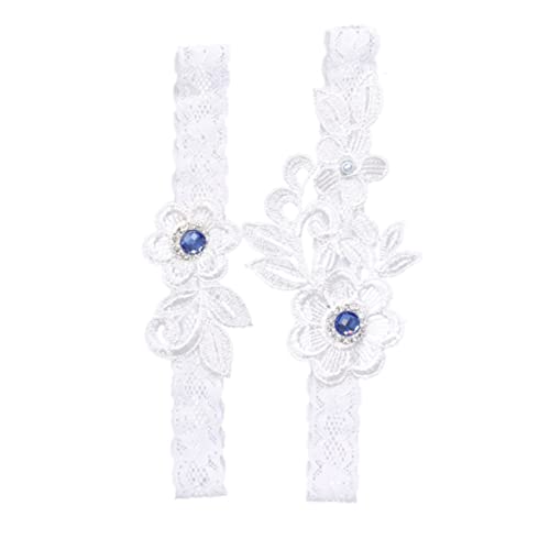 DEARMAMY 1 Juego Tirantes De Encaje Nupcial Señoras Anillos Liga De La Boda Anillo De Muslo Liga De De Muslo Anillo De Nupcial Cinturones De Novia Paño 2 Piezas