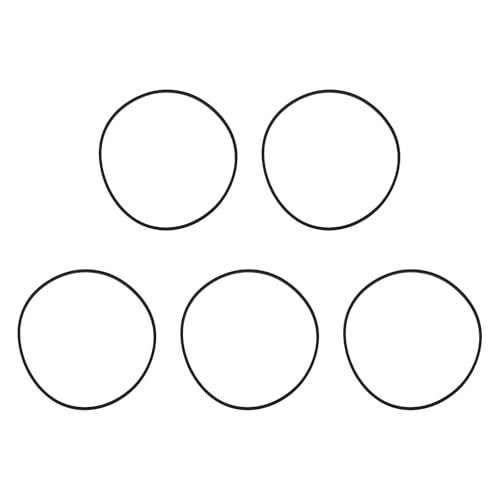 eMagTech Correa de Transmisión de Goma para Grabadora de Casete de 60 Mm 5 Unidades para Reproductores de Casete Y Unidades de CD-ROM