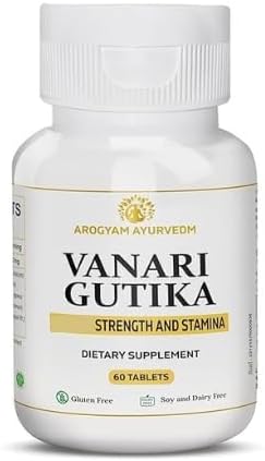 AROGYAM AYURVEDM VANARI GUTIKA |Improve Strength | Ayurvedic Herbal Medicine for Men Health | Pack of 60 Tablets