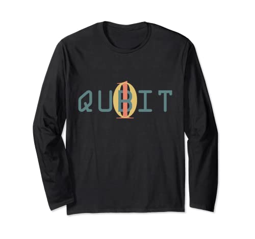 Qubit Quantum Interlocking Gift - Quantum Computer Physics Long Sleeve T-Shirt