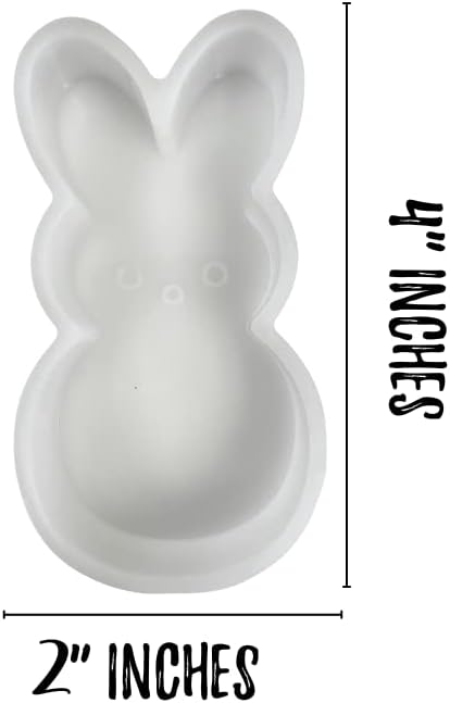 Miniatura 3 de Molde fresco de conejo de Pascua  4 x 2 x 0.8 pulgadas  Conejo de Pascua fresco de silicona para fiestas cristianas de conejo para perlas aromáticas