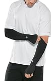 Picture of Coolibar Men's Performance Hand & Arm Sleeves - UPF 50+ Sun Protection - Backspin in Black