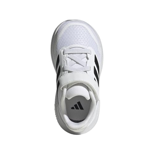 adidas Adidas Unisex-Kids Run Falcon 5, White/Black/Black, 4