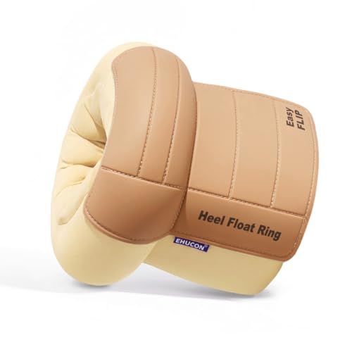 Image of Heel Protector for Pressure Sores, Ankle Elevation Pillow for Heel Pain Relieve & Foot Support,Egg Crate Foam Heel Cushion Pillow for Elderly,Bedridden Patients-1PC (Khaki)