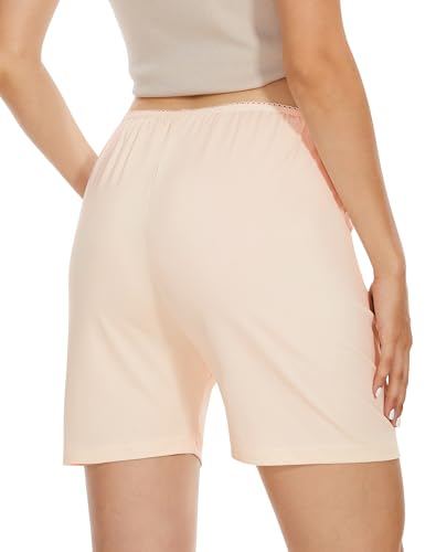Image of MANCYFIT Bloomers Shorts for Women Pettipants for Under Dresses Flat Edge Culottes Slip Shorts