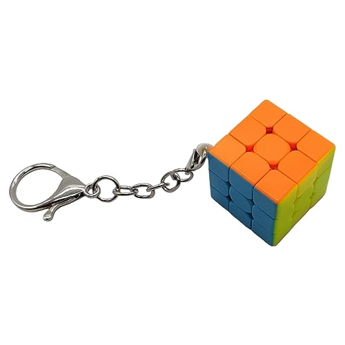 Image of Hawkister QiYi Mini 3x3 Keychain Cube Stickerless 3CM Keyring Magic Cube Puzzle