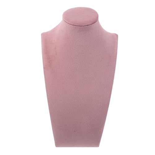 iplusmile Soporte De Exhibición Para Joyería Maniquí Busto Rosa Realista Para Collares Base Estable y Fácil Limpieza Para Tiendas Ferias y Exhibiciones