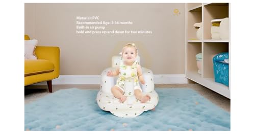 Image of Baby Sitting Support Seat - Soft Portable Infant Sofa Chair with Backrest for Bath, Floor, Travel & Sitting Training.