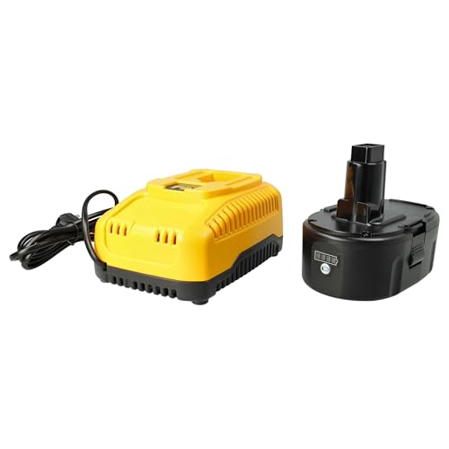 batteria compatibile con Dewalt DC011 DC012 DC013 attrezzi da lavoro 4000 mAh Li-Ion 18 V + caricabatterie