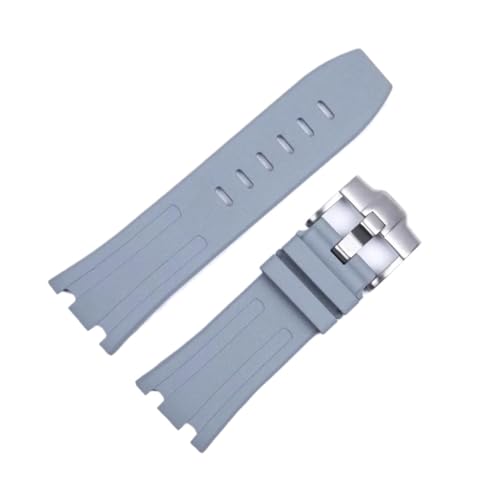 Bracelet de montre en caoutchouc silicone souple et robuste largeur 28 mm
