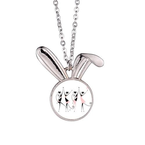 Collier avec pendentif en forme de lapin Celebrate Party Cheers, finition soignée