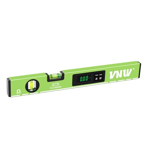 16inch Digital Level with LCD Display - Bubble Light Up Function - Multi Purpose:Magnetic Torpedo Level, Angle Finder 0-90° & 0-180° Range -Leveler Tool for Woodwork,Saw & Home Leveling (Green)