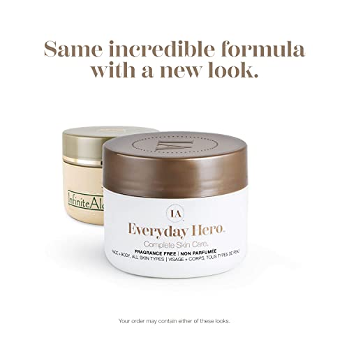 InfiniteAloe Complete Skin Care - Effective Eczema, Psoriasis, Itchy Skin and Dry Skin Relief Cream - Concentrated Aloe, Allantoin and Colloidal Oatmeal Face and Body Lotion, Fragrance Free - A Part of the Everyday Hero Line of Products by IA, 1 Large Jar - Thumbnail 7
