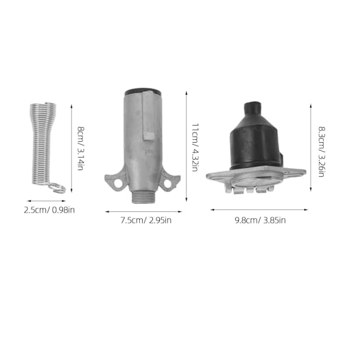 Conector de remolque de 7 pines iplusmile de aluminio para camión 2