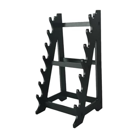 kowaku Wooden Mini Toys Support Standing s Storage Rack 8-Layer Katanas Holder for Desktop Home Collectors