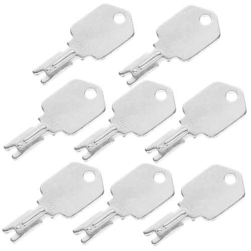 Milisten 8Pcs Forklift Key Replacement for Industrial Equipment Compatible with Models Essential Tool for Efficient Forklift Maintenance and Repair