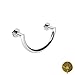 Newport Brass 36-09/24 Keaton 8" Curved Towel Bar, Polished Gold