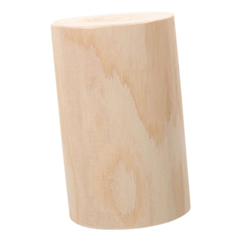 KONTONTY Poteaux De Clôture en Bois Naturel Souches Rondes Décoratives pour Jardin Cour Bordure De Clôture