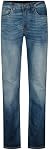 Buffalo David Bitton Men's Relaxed Straight Leg Driven Jean, Authentic and Sanded Indigo, 42W x 34L