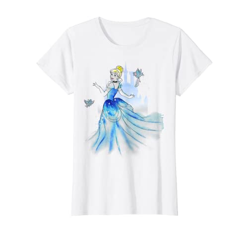 Disney Cinderella Water Color Graphic T-Shirt
