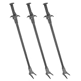 TOYANDONA Pinzas para Plantas Acuáticas de Acuario 3 Unidades Extra Largas 50 CM de Plástico Gris para Plantación y Limpieza en Peceras y Acuarios