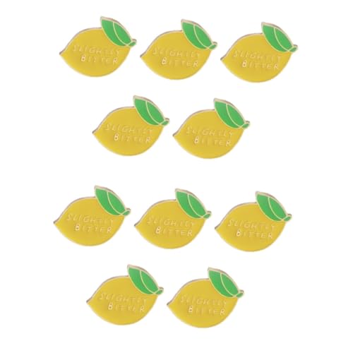 Boutonniere épingles costumes en forme de citron jaune et orange pour décoration chic