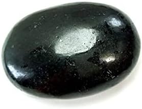 Miniatura 3 de Piedra de palma de turmalina negra natural, piedra de palma de cristal pulido de turmalina negra