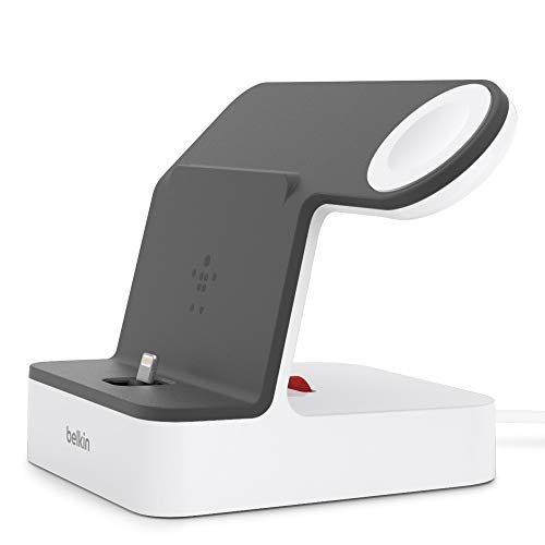 Best Deal Belkin Powerhouse Charge Dock for Apple Watch + iPhone (iPhone Charging Dock for iPhone 12, 12 Pro, 12 Pro Max, 12 Mini and Earlier Models, Apple Watch Series SE, 6, 5, 4, 3, 2, 1), White
