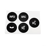 Vinilo adhesivo de reparación para botones de volante Maserati diseñado para una máxima iluminación de símbolos por la noche (A)