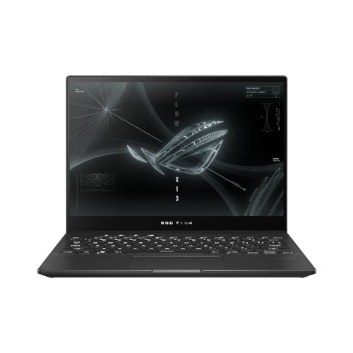 ASUS ROG Flow X13 GV301RC - Ordenador Portátil Gaming de 13.4' WUXGA 120Hz (Ryzen 7 6800HS, 16GB RAM, 1TB SSD, NVIDIA RTX 3050-4GB, Windows 11) Negro - Teclado QWERTY español