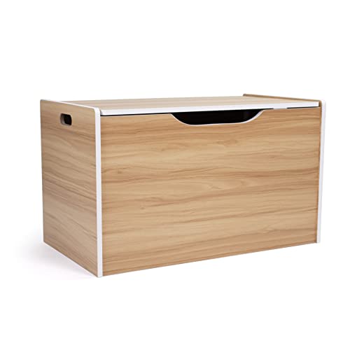 Coffre de rangement à jouets avec couvercle à charnière sécurisée - 2