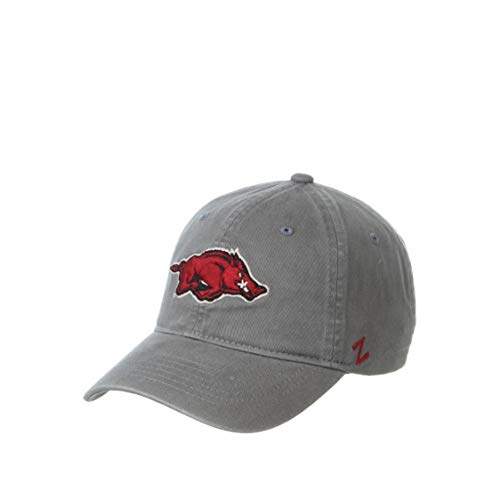 NCAA Arkansas Razorbacks Mens Adjustable Scholarship Hat Charcoal, Arkansas Razorbacks Charcoal, Adjustable, One size - image 1