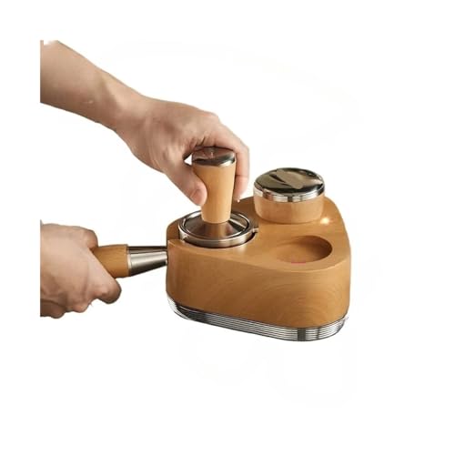 58mm Pulver Hammer Edelstahl Buche Walnuss Massivholz Kaffee Maschine Zubehör(Beech)