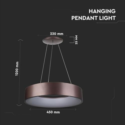 Superficie Led Da 25 W Luce Liscia Light Dimmable Coffee 3000K - 2