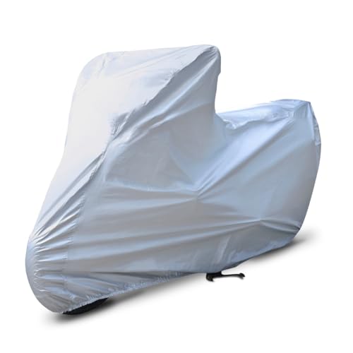 Image of Neodrift 'CrystalMax' Bike Cover Compatible with RE Scram 411 (All-Weather Motorcycle Protection, Water & UV Resistant, Dustproof, Windproof).