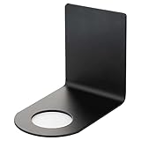 Altglas Wand Halterung für Duschspender und Seifenspender in Schwarz - Wandbefestigung mit wasserfestem 3M Klebeband ohne Bohren (Durchmesser 27mm)