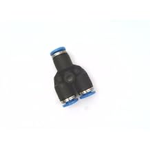 FESTO QSY-4 153148,0.95 TO 6 BAR, 1X SUPPLY, 2.6 MM WIDTH, 2X OUTLETS, FOR 4MM O.D. TUBING, PBT HOUSING, PNEUMATIC FITTING, PUSH-IN, SERIES QS, Y-SHAPE