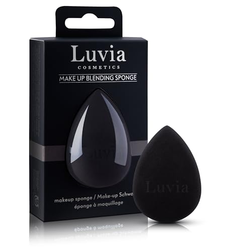 Luvia Beauty Blender Schwamm - Make-Up Ei - Extra Weicher Blending Sponge - In Zeitlosem Schwarz - Kosmetik Schwämmchen