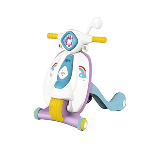 Clementoni - 80515 - My Unicorn First Step Scooter - Juguetes Bebé 10 - 36 meses (Italiano, Inglés, Francés, Alemán, Español, Holandés Y Polaco), Made In Italy