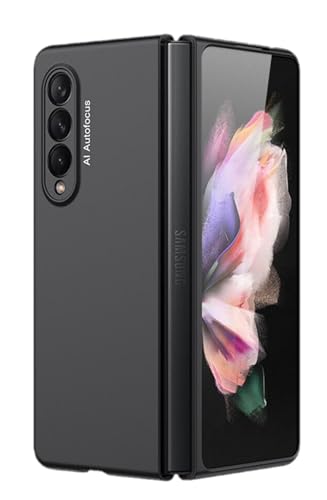 Panda Bobo For Samsung Galaxy Z Fold 3 5G Ultra-Thin Shockproof Matte Anti-fall Case Cover (Black)