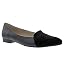 Black Faux Leather/Black Microsuede
