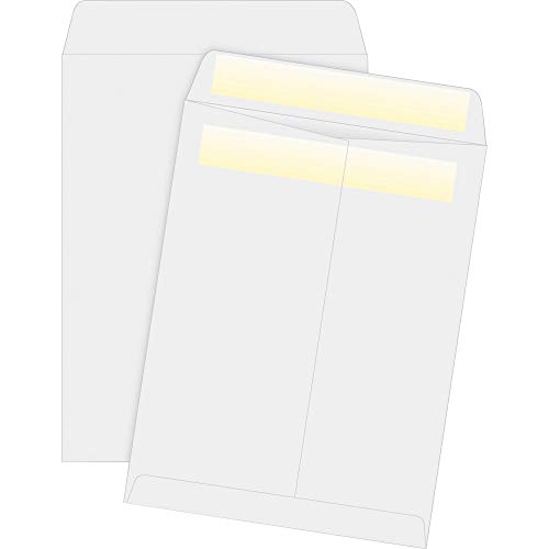 Press/Seal White Catalog Envelopes, 10" W X 13" L, 28Lb. - 10 Pack #TOP7