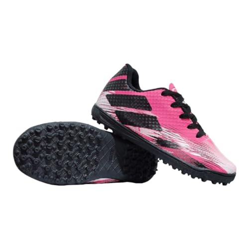 Chuteira Society Infantil Meninas Futebol Olimpica 235IS (Pink-Preto, BR, Criança de 9 a 12 anos, Nu