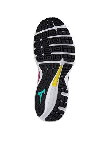 Tênis Mizuno Wave Sky 4 Feminino 4145524-3926, Cor: Rosa/preto, Tamanho: 37