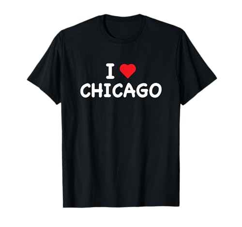 Chicago - I Love Chicago - Illinois - Throwback Design Maglietta
