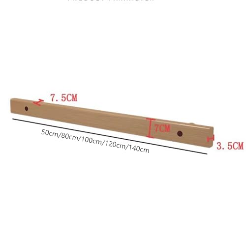 Rambarde d'escalier en bois robuste avec fixation murale renforcée - 5
