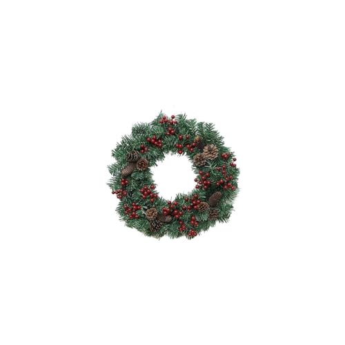 Décorations extérieures de Noël avec couronne de Noël suspendue 2 pièces